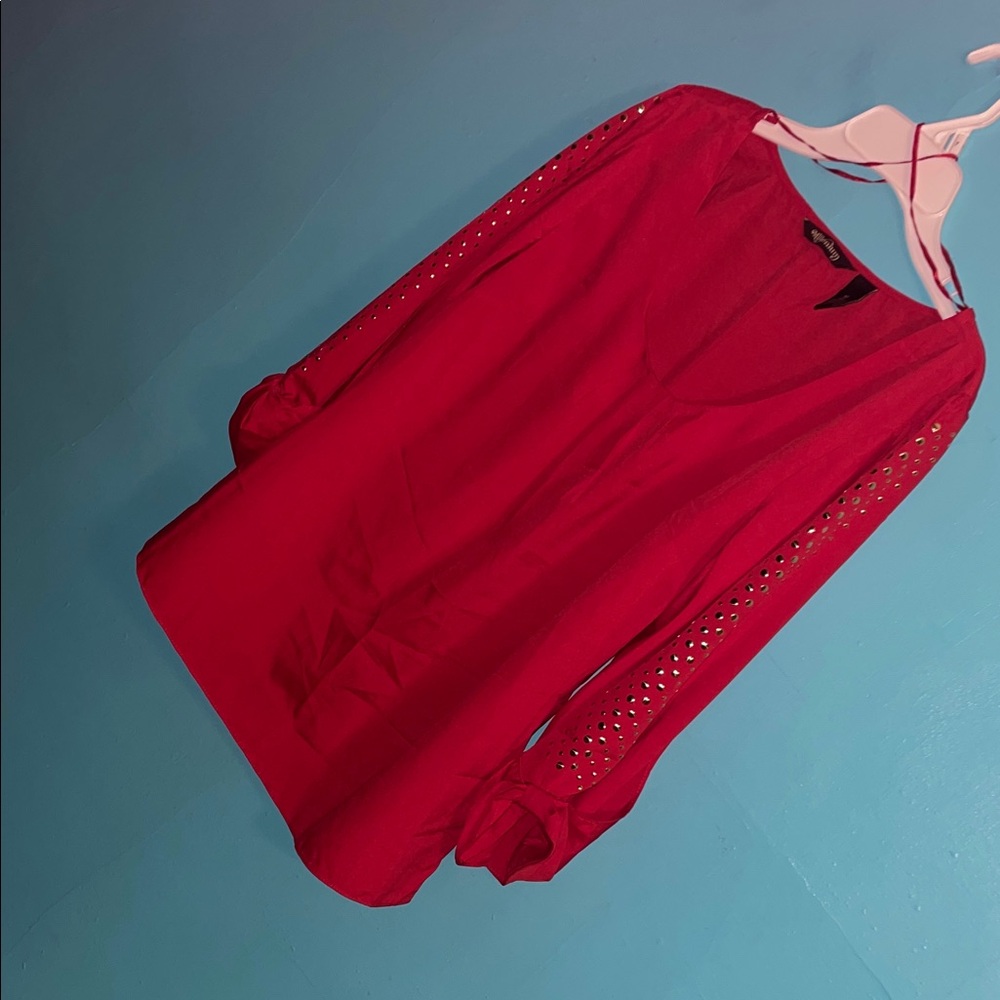 Millennium Red long sleeve blouse